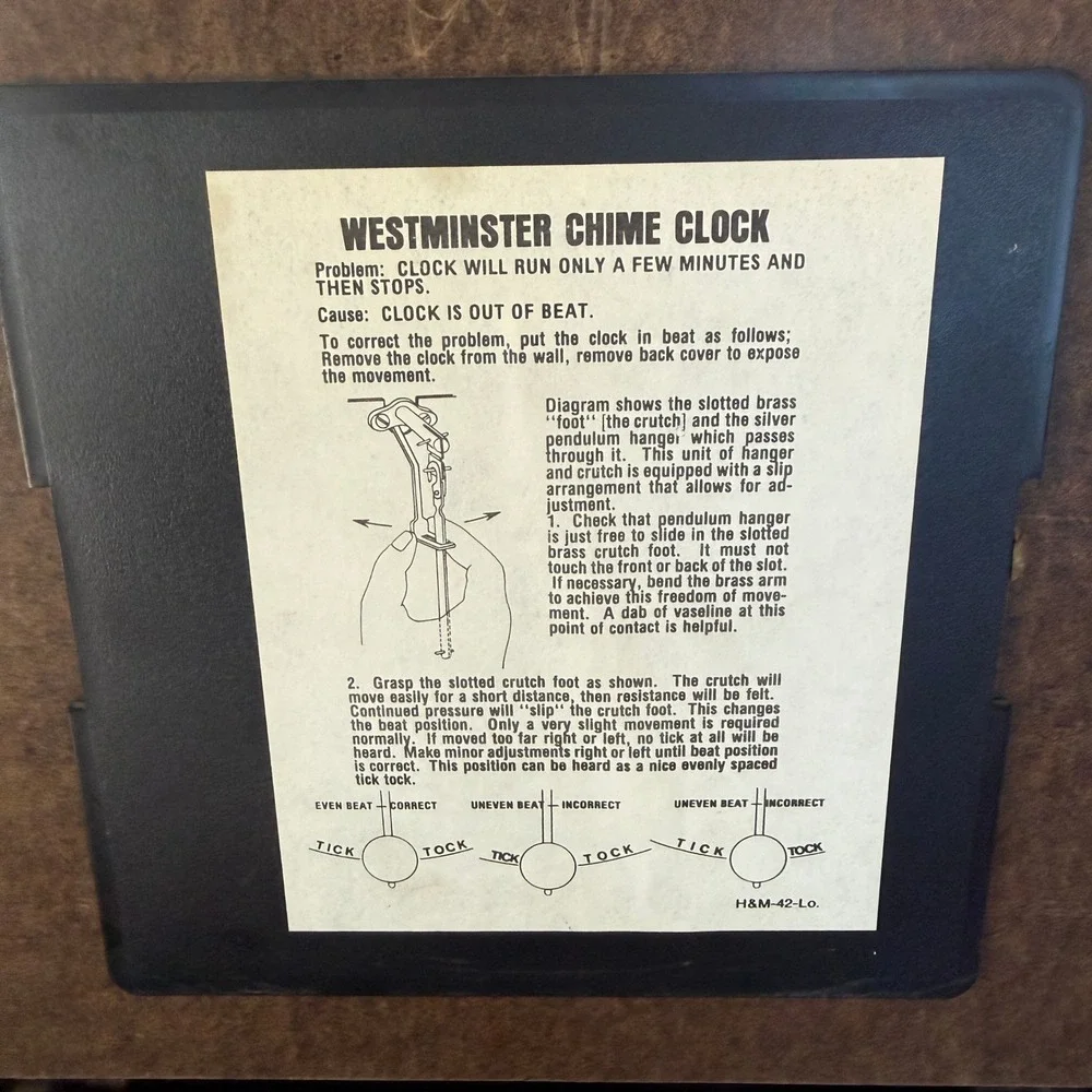 Verichron Westminster Chime Wood Wall Clock Schoolhouse Regulator 182121 382